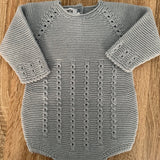 Pelele trenzado gris