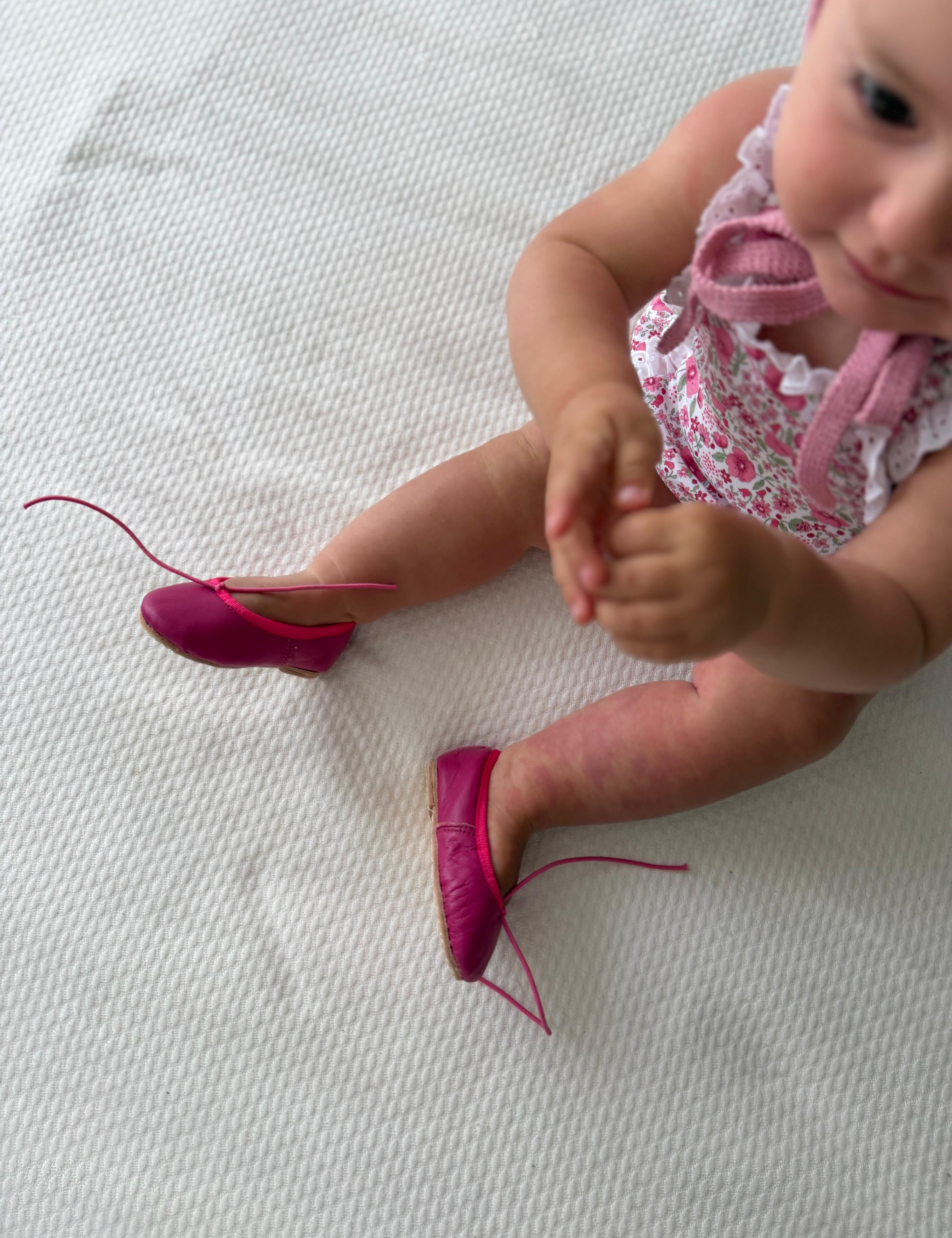 Bailarina fucsia piel
