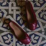 Bailarina Granate piel